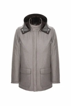 Men's Loro Piana Cashmere & Wool Parka With Select Shearling Lamb Lining