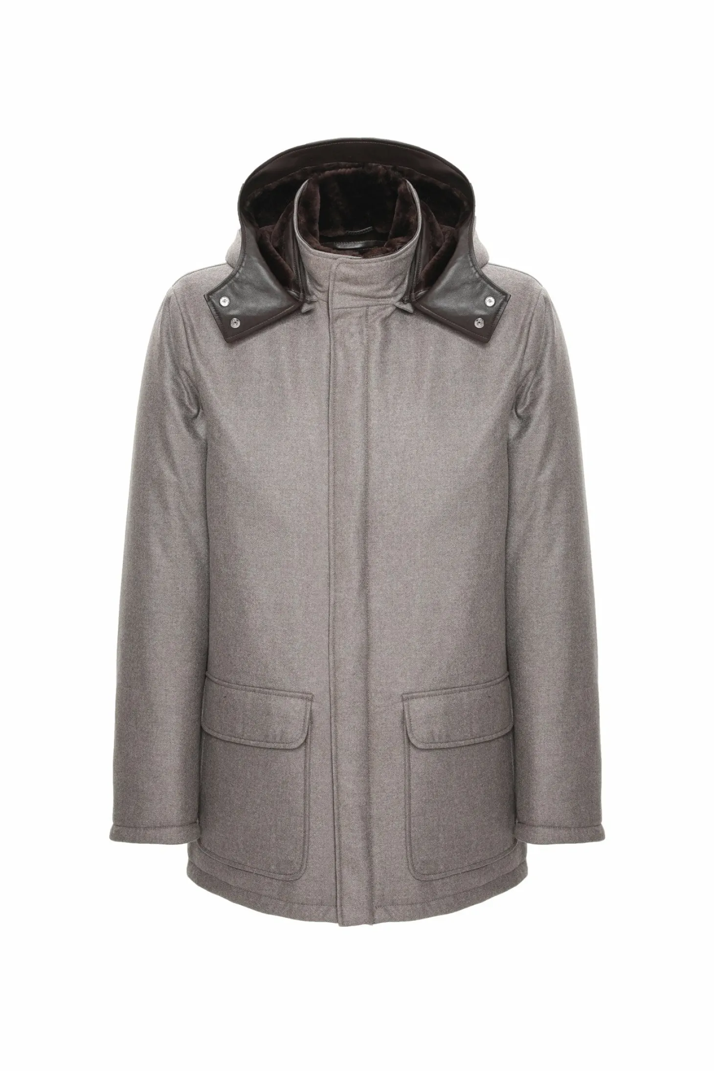 Men's Loro Piana Cashmere & Wool Parka With Select Shearling Lamb Lining