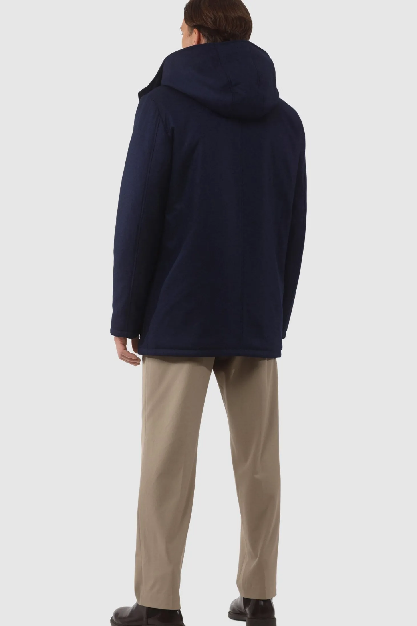 Men's Loro Piana Cashmere & Wool Parka With Select Shearling Lamb Lining