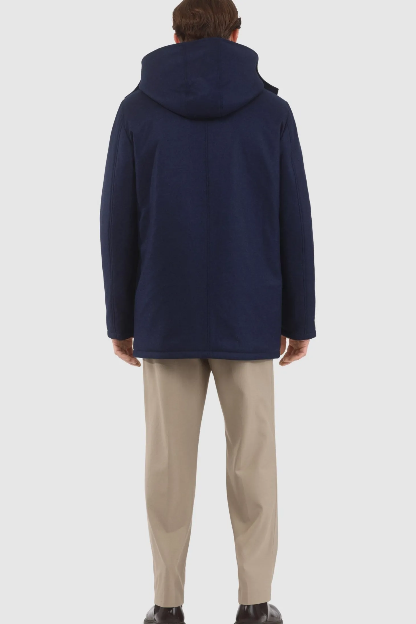 Men's Loro Piana Cashmere & Wool Parka With Select Shearling Lamb Lining