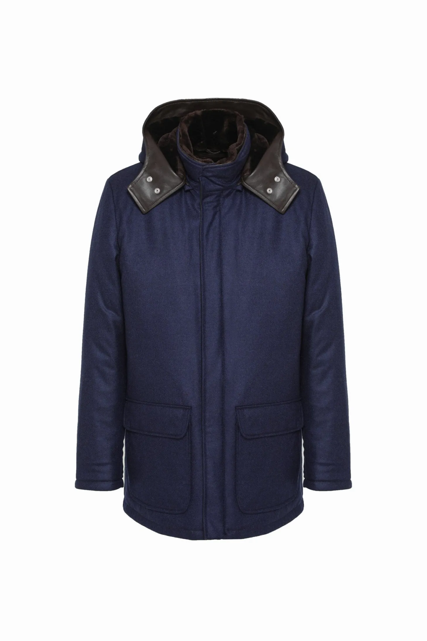 Men's Loro Piana Cashmere & Wool Parka With Select Shearling Lamb Lining