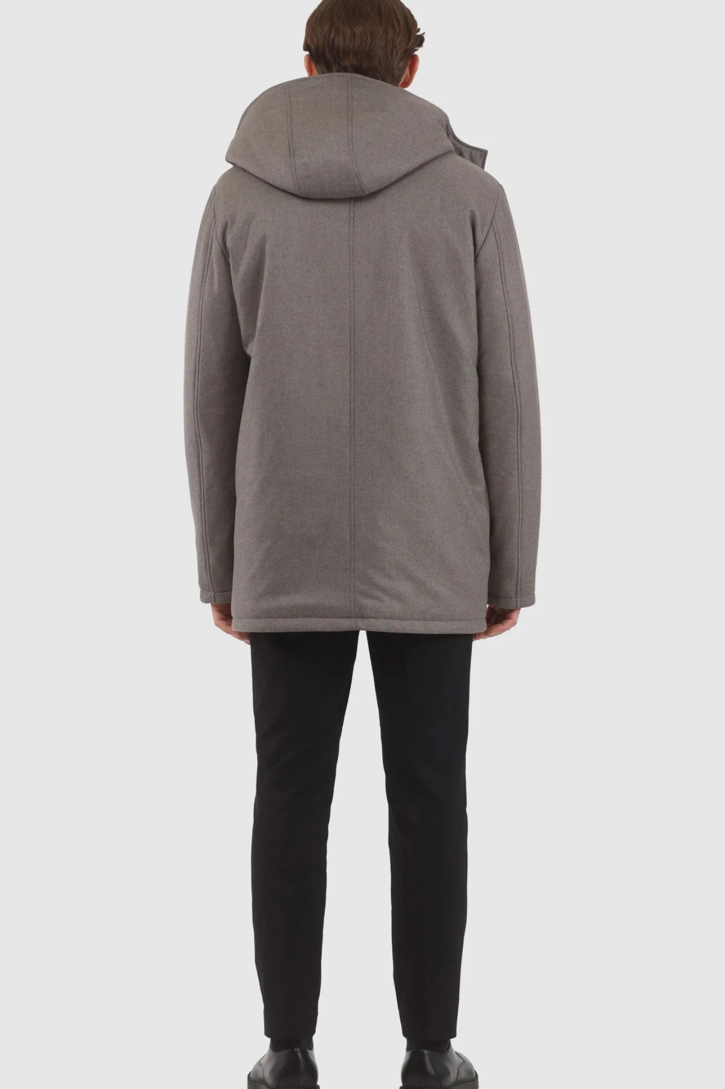 Men's Loro Piana Cashmere & Wool Parka With Select Shearling Lamb Lining