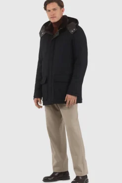 Men's Loro Piana Cashmere & Wool Parka With Select Shearling Lamb Lining