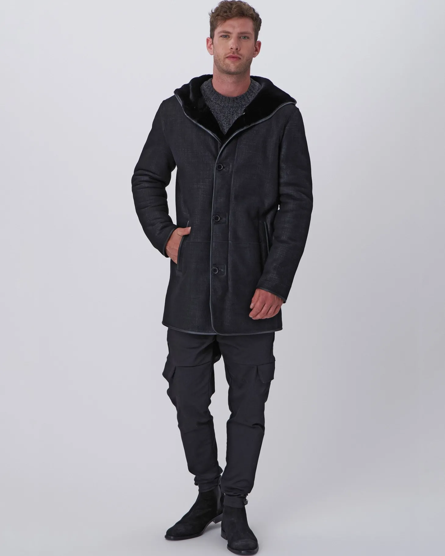 Men's Select Shearling Lamb Parka