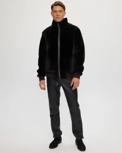 Men's Select Shearling Lamb Bomber Jacket