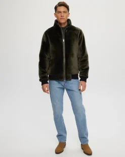 Men's Select Shearling Lamb Bomber Jacket
