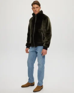 Men's Select Shearling Lamb Bomber Jacket