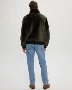 Men's Select Shearling Lamb Bomber Jacket