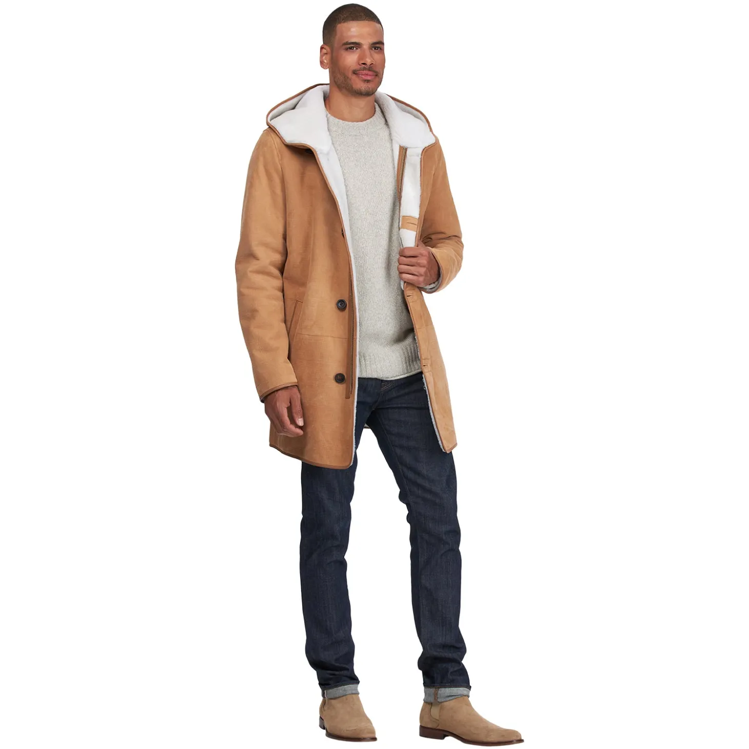 Mens Shearling Lamb Stroller