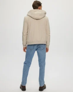 Men's Shearling Lined Bomber Jacket