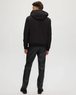 Men's Shearling Lined Bomber Jacket