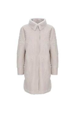 Merino Shearling Lamb Stroller With Embroidery