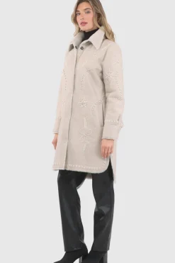 Merino Shearling Lamb Stroller With Embroidery