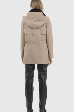 Parka With Detachable Hood And Select Shearling Lamb Collar, Removable Vest (2 Pcs)