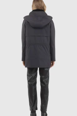 Parka With Detachable Hood And Select Shearling Lamb Collar, Removable Vest (2 Pcs)