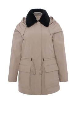 Parka With Detachable Hood And Select Shearling Lamb Collar, Removable Vest (2 Pcs)