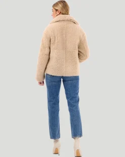 Reversible Long Hair Shearling Lamb Jacket