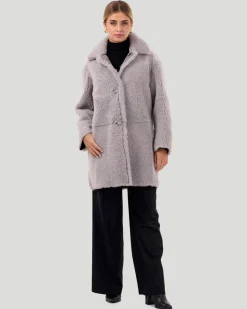 Reversible Long Hair Shearling Lamb Stroller