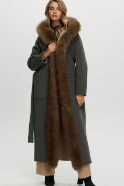 Reversible Loro Piana Cashmere Parka With Select Cashmere Goat Trim