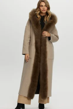 Reversible Loro Piana Cashmere Parka With Select Cashmere Goat Trim