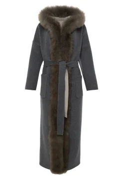 Reversible Loro Piana Cashmere Parka With Select Cashmere Goat Trim