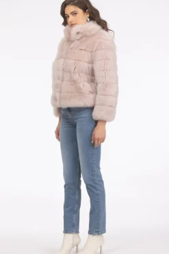 Reversible Merinillo Shearling Lamb Jacket With Cropped Sleeves