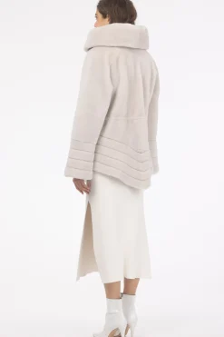 Reversible Merino Shearling Lamb Jacket, Hood