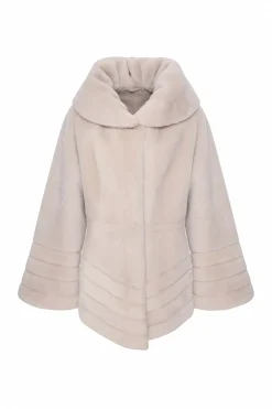 Reversible Merino Shearling Lamb Jacket, Hood