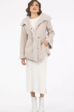 Reversible Merino Shearling Lamb Jacket, Hood