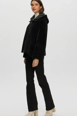 Reversible New Zealand Shearling Lamb Zip Parka