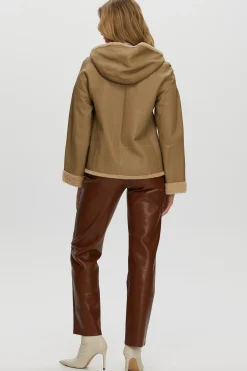 Reversible New Zealand Shearling Lamb Zip Parka