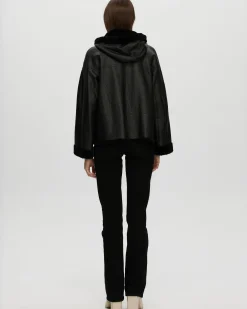 Reversible New Zealand Shearling Lamb Zip Parka