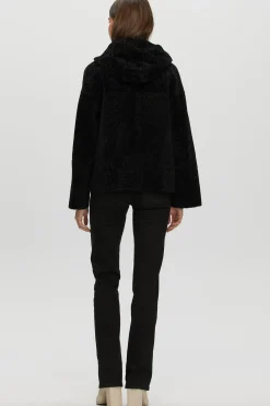 Reversible New Zealand Shearling Lamb Zip Parka