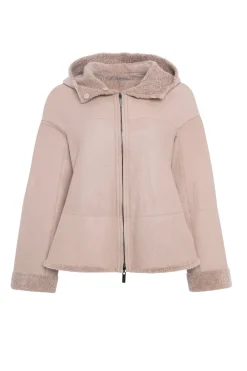 Reversible New Zealand Shearling Lamb Zip Parka