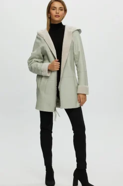 Reversible Select Shearling Lamb Zip Parka