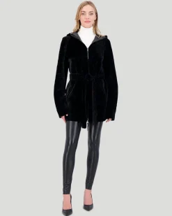 Reversible Select Shearling Lamb Zip Parka