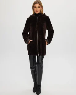 Reversible Select Shearling Lamb Zip Parka