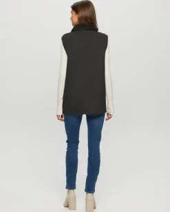 Reversible Select Shearling Lamb Vest With Cashmere & Wool Back And Belt