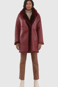 Reversible Select Shearling Lamb Jacket With Embroiderd Trim