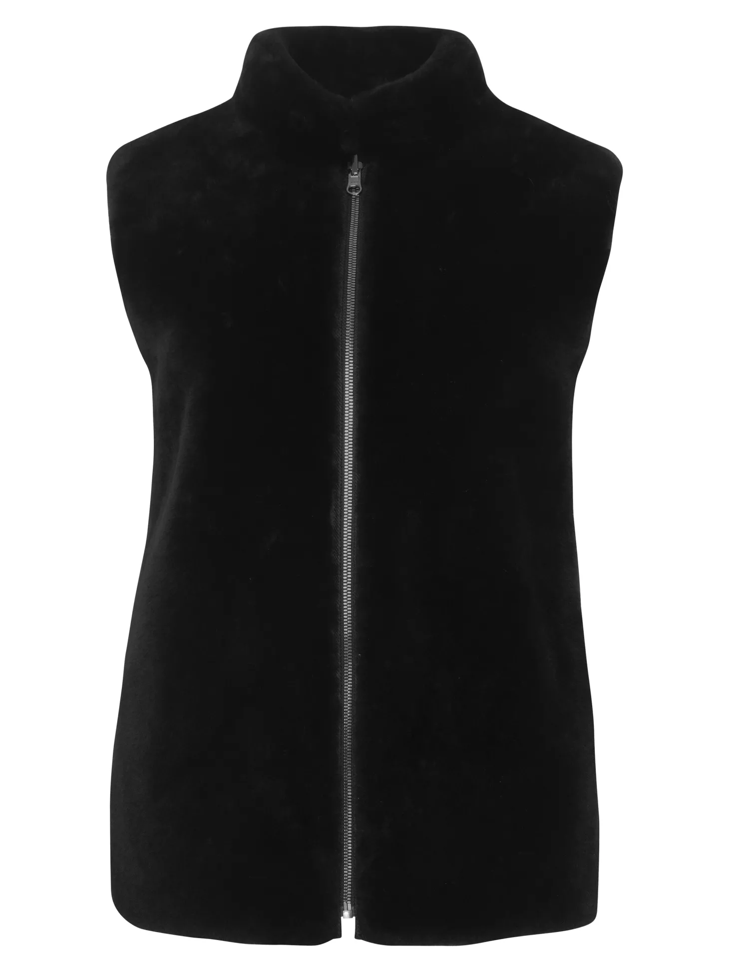 Reversible Select Shearling Lamb Vest With Loro Piana Cashmere & Wool Quilted Down Back