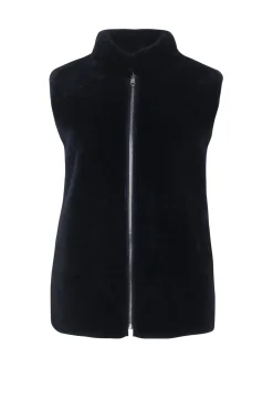 Reversible Select Shearling Lamb Vest With Loro Piana Cashmere & Wool Quilted Down Back