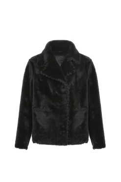 Reversible Select Shearling Lamb Jacket With Embroidered Trim