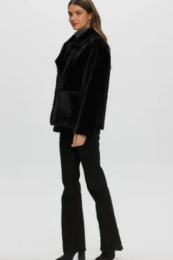 Reversible Select Shearling Lamb Jacket With Embroidered Trim