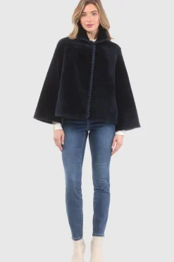 Reversible Select Shearling Jacket With Embroiderd Trim