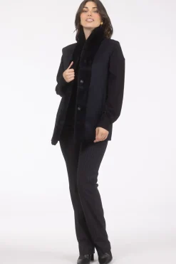 Reversible Select Shearling Lamb Vest With Select Cashmere & Wool Back