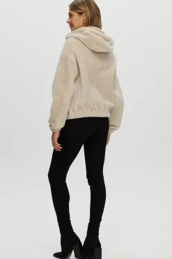 Reversible Shearling Lamb Zip Parka