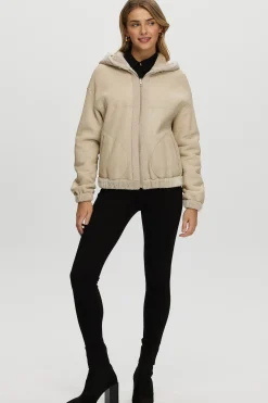 Reversible Shearling Lamb Zip Parka