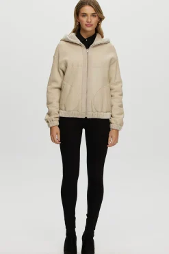 Reversible Shearling Lamb Zip Parka