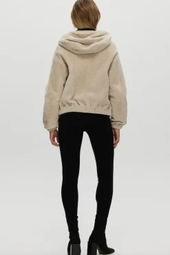 Reversible Shearling Lamb Zip Parka