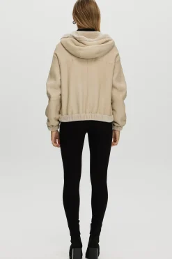 Reversible Shearling Lamb Zip Parka